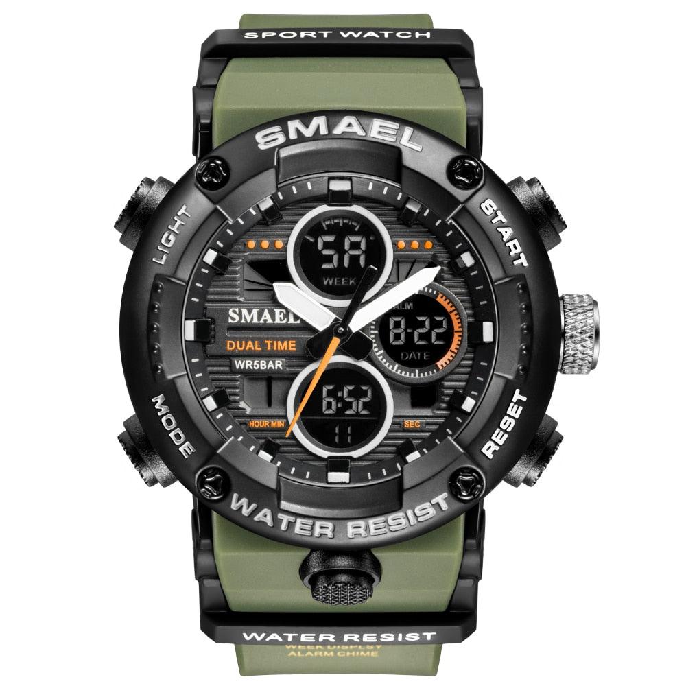 Sport Watch Men Waterproof LED Digital Watches - Stopwatch 8038 - Men Watches Quartz (MA9)(RW)(1U84)