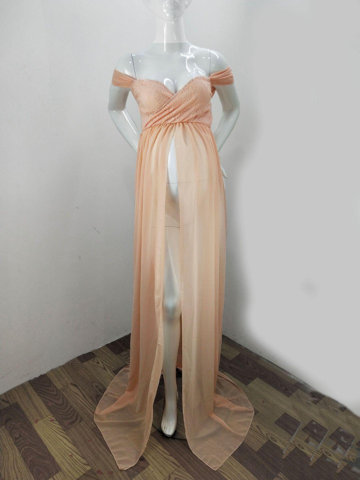 Great White Maternity Dresses For Photography Gown - Baby Shower Dresses -Prenatal Photo Clothes Chiffon Floor(1U5)(Z6)(Z8)(1Z1)(2Z1)(3Z1)(4Z1)(7Z1)