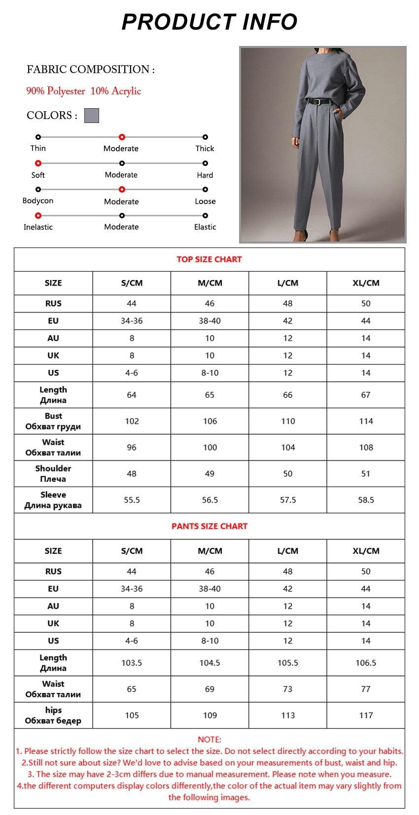 Amazing Office Work Trousers Ladies High Waist Gray Pants - Women Autumn Winter Woolen Pocket Casual Pencil Pants Female Fashion (BP)(1U25) - Deals DejaVu