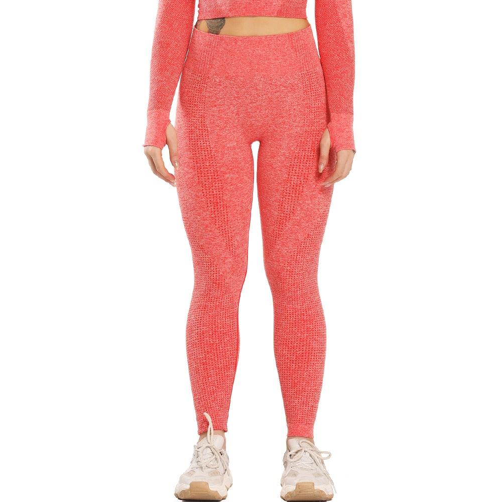 Trending High Waist Leggings - Women Smile Seamless Leggins Push Up Indoor Sport Fitness Running Pants - Elastic Trousers Gym Slim Pants (2U24)(BAP)(TBL)