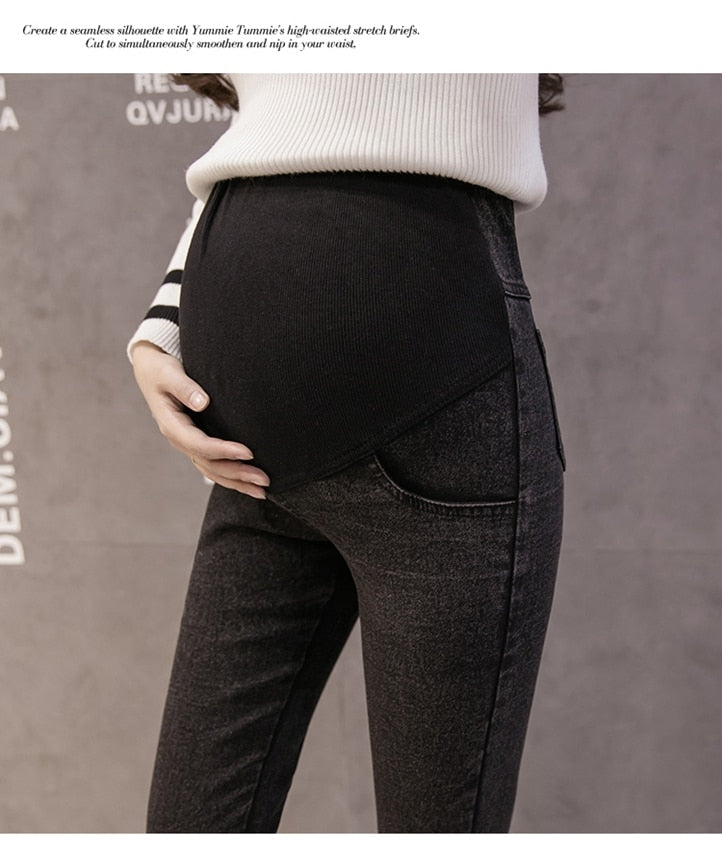 Great Denim Jeans Maternity Pants For Pregnant Women - Clothes Nursing Pregnancy Leggings Trousers (2Z7)(7Z2)(1U4) (Z2)