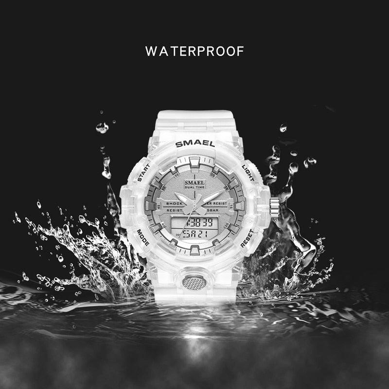 Woman Watch Quartz - Sports Watches Kids 50M Waterproof Wristwatches - Jelly Starp Clock 8025 Children Clocks Lady Watch Women (RW)(1U82)(1U84)(1U48)