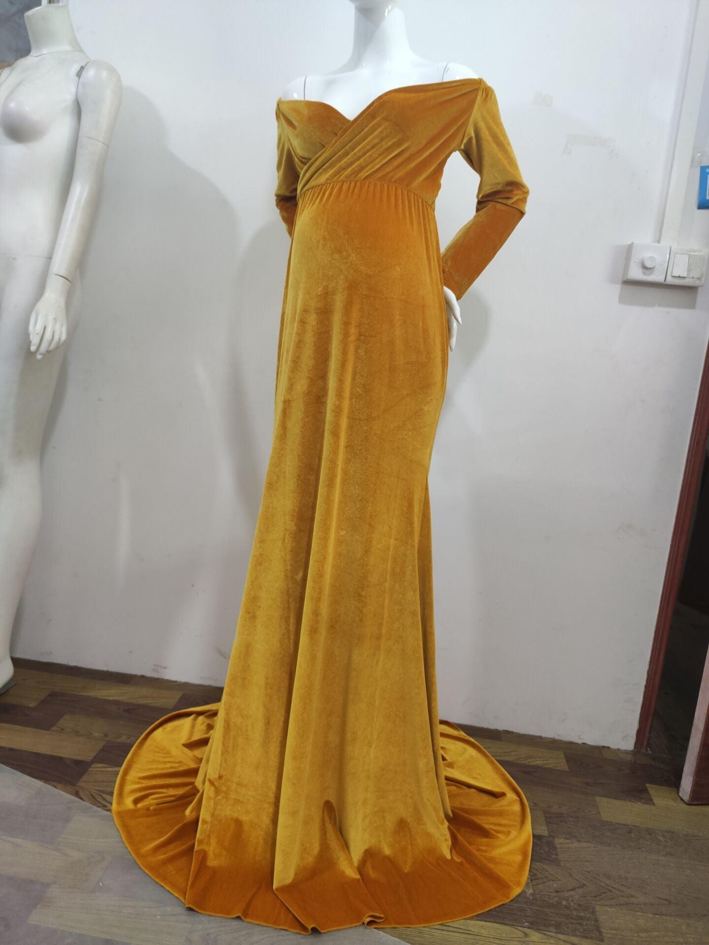 Great Winter Pregnancy Dress - Long Tail Maternity Dresses for Photo Shoot - Long Dress Gown Color Photography(1U5)(Z6)(Z8)(1Z1)(2Z1)(3Z1)(4Z1)(7Z1)