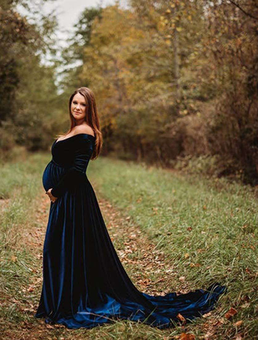 Great Winter Pregnancy Dress - Long Tail Maternity Dresses for Photo Shoot - Long Dress Gown Color Photography(1U5)(Z6)(Z8)(1Z1)(2Z1)(3Z1)(4Z1)(7Z1)