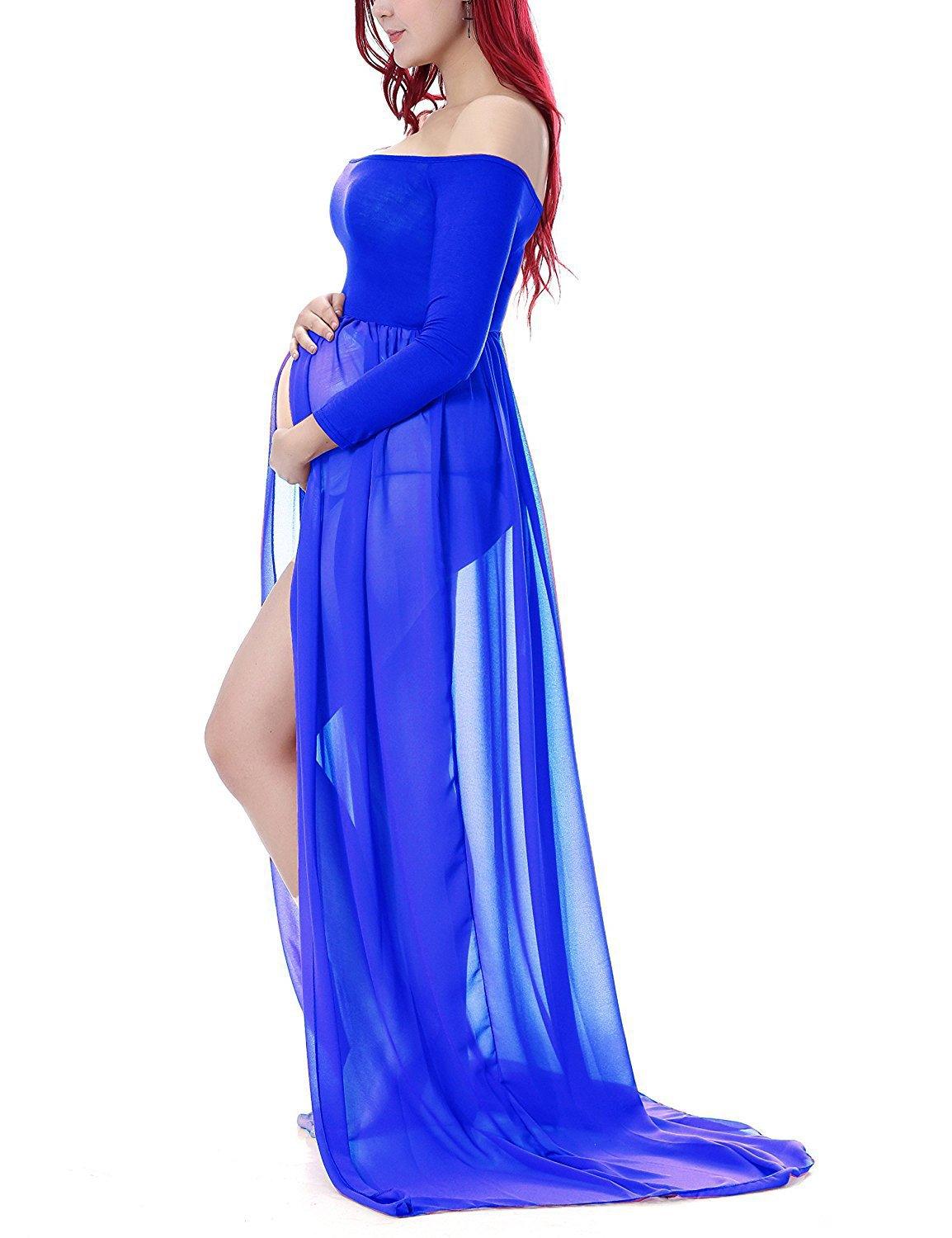 Pregnancy Dress Photo Shoot Maternity Gown - Photography Baby Shower Dress - Tulle Maternity Dress (1U5)(Z6)(Z8)(1Z1)(2Z1)(3Z1)(4Z1)(7Z1)