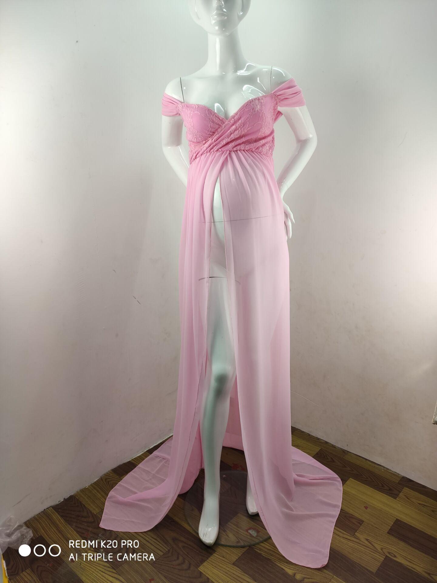 Great White Maternity Dresses For Photography Gown - Baby Shower Dresses -Prenatal Photo Clothes Chiffon Floor(1U5)(Z6)(Z8)(1Z1)(2Z1)(3Z1)(4Z1)(7Z1)