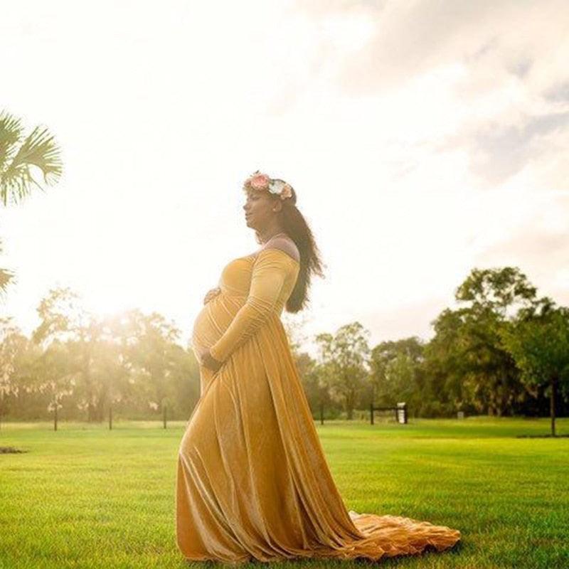 Great Winter Pregnancy Dress - Long Tail Maternity Dresses for Photo Shoot - Long Dress Gown Color Photography(1U5)(Z6)(Z8)(1Z1)(2Z1)(3Z1)(4Z1)(7Z1)