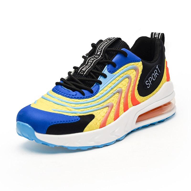 Cool New Men Chunky Sneakers Lace-up Flat Casual Shoes with Platform - Stylish Mixed Color Breathable Adult Male Tenis Footwear (MSC3)(MSC7)(MSA1)(MCM)(MSA2)(1U12) - Deals DejaVu