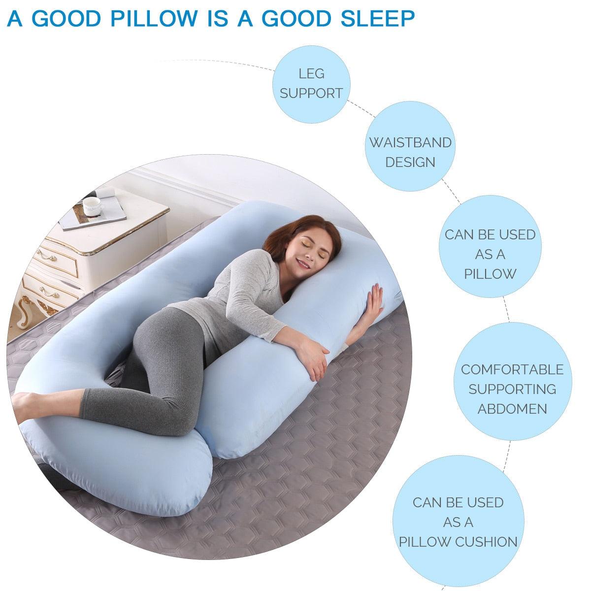Superior Quality Pregnancy Pillow - Large Size Sleeping - Support Pillow For Pregnant Women - Nice J Shape Maternity Pillows (8Z2)(9Z2)(1Z3)(1U7) - Deals DejaVu