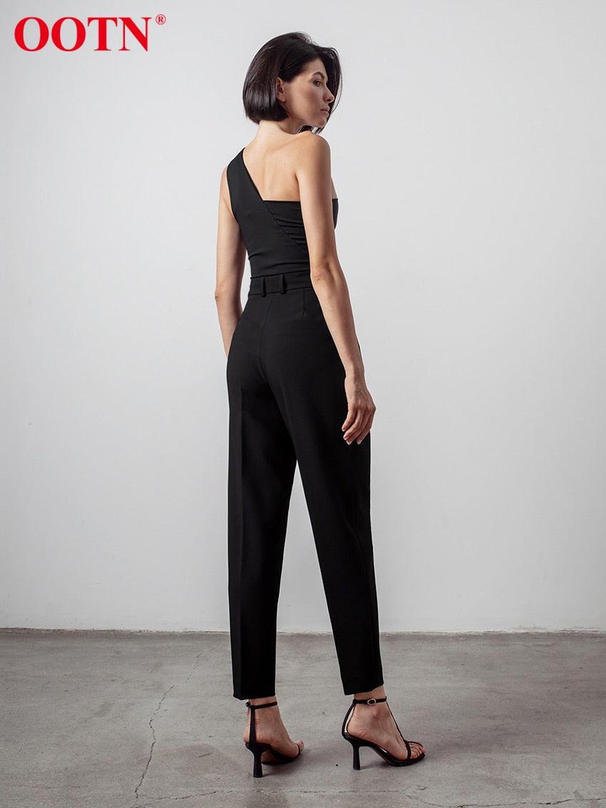Business Work High Waist Pencil Pants - Women Autumn Elegant Ankle-Length Pants - Office Lady Pleated Quality Wild Pants (BP)(1U25) - Deals DejaVu