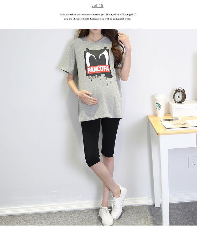 Trending Summer Thin Modal Maternity Short - Legging Elastic Waist Belly Capris Pants - Clothes for Pregnant Women (2Z7)(7Z2)(1U4)