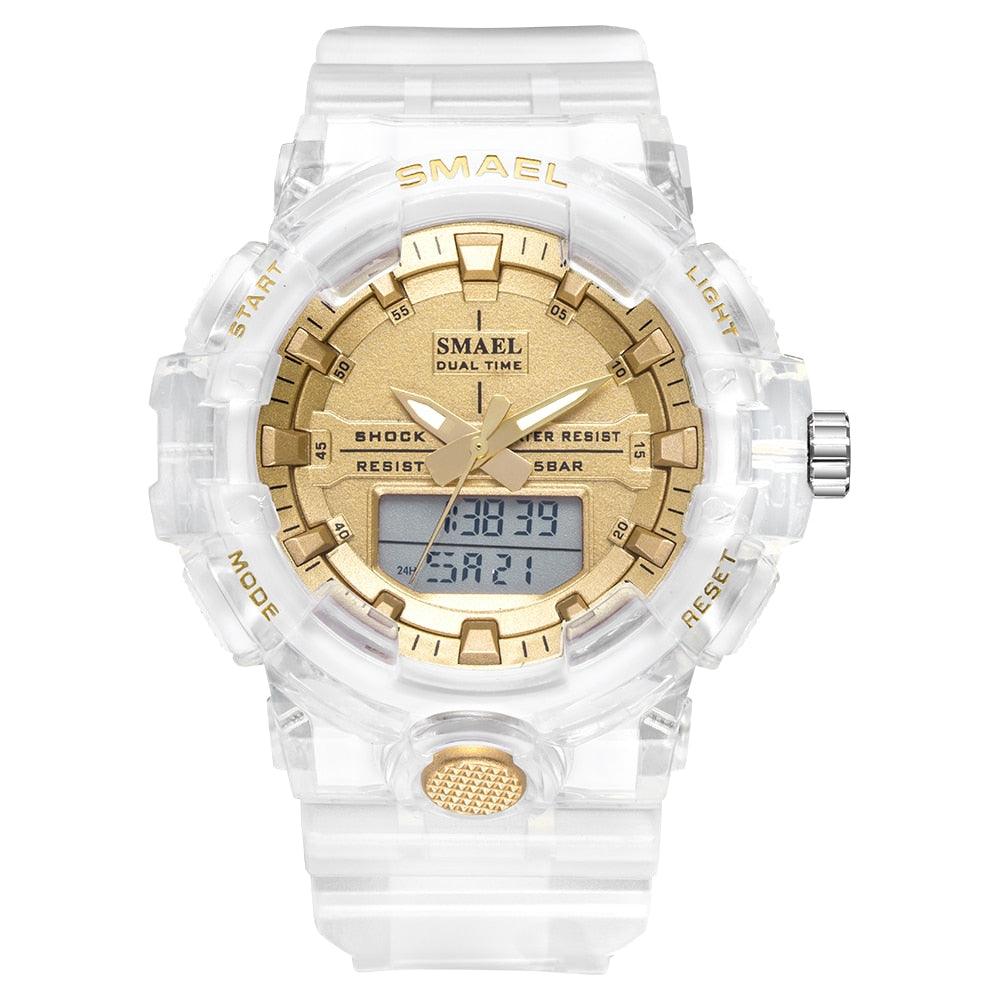 Woman Watch Quartz - Sports Watches Kids 50M Waterproof Wristwatches - Jelly Starp Clock 8025 Children Clocks Lady Watch Women (RW)(1U82)(1U84)(1U48)