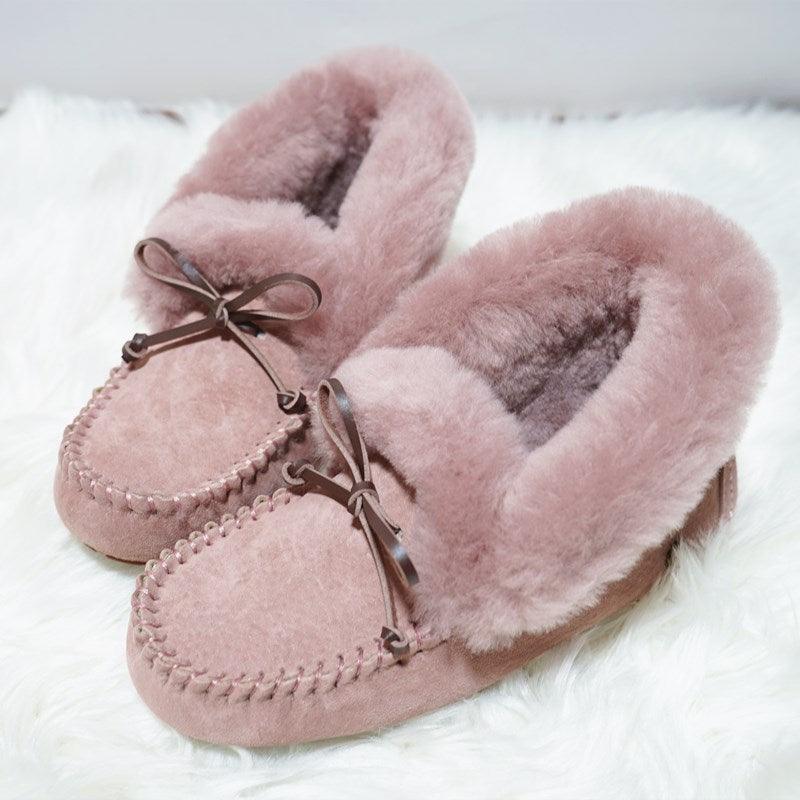 Amazing 100% Genuine Leather waterproof women flat shoes - comfortable winter warm natural fur snow shoes fashion non-slip (FS)(CD)(1U40)(1U38)(1U107)