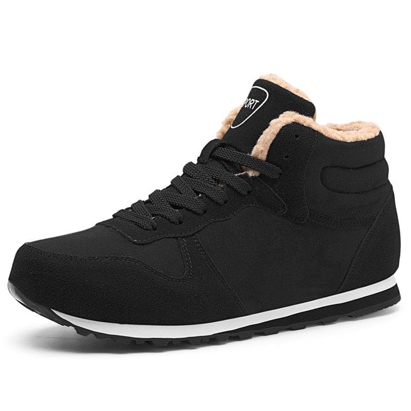Great Winter Men Boots - Casual Plush Women High-top Shoes Lace-Up Breathable Couple Footwear 2021 Brand Quality Flats Hot Sale (MSC3)(MCM)(1U16)(1U12) - Deals DejaVu