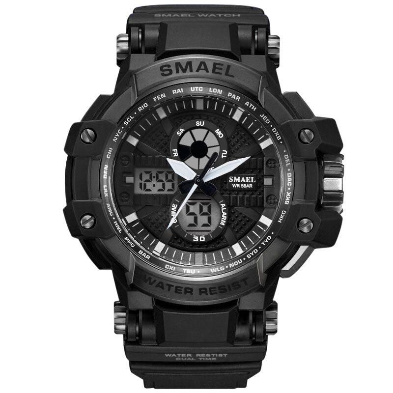 Sport Watches For Men Military Clock - Watch 50M Waterproof Luminous White Wristwatch Band (MA9)(RW)(1U84)