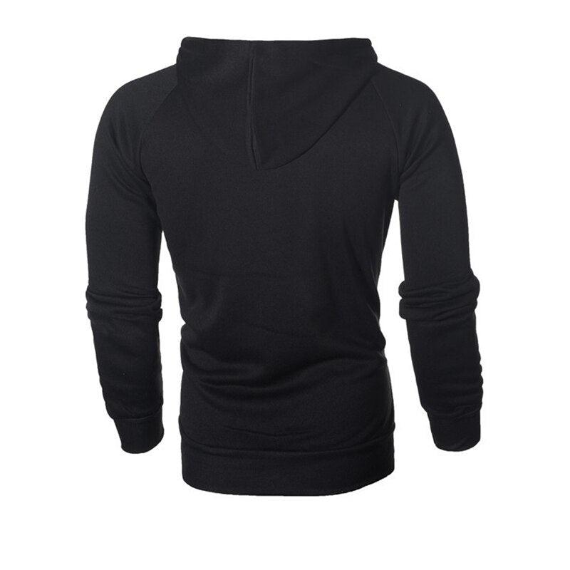 Fashion Brand Men's Hoodies - Spring Autumn Male Casual Hoodies Sweatshirts -Men's Zipper Solid Color Hoodies (TM5)(CC1)(1U100)