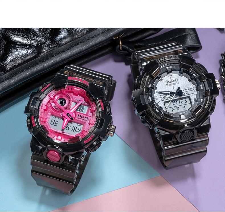 Woman Watch Quartz - Sports Watches Kids 50M Waterproof Wristwatches - Jelly Starp Clock 8025 Children Clocks Lady Watch Women (RW)(1U82)(1U84)(1U48)
