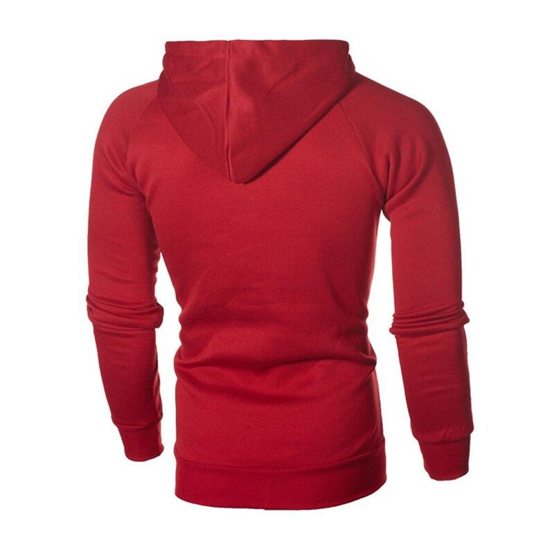 Fashion Brand Men's Hoodies - Spring Autumn Male Casual Hoodies Sweatshirts -Men's Zipper Solid Color Hoodies (TM5)(CC1)(1U100)