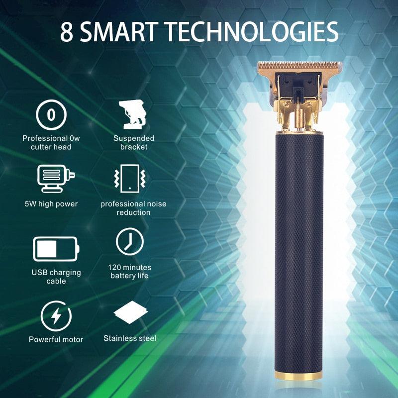 Great T9 Hair Clipper Professional Electric Hair Trimmer 0mm - Baldheaded Cutter - Beard Shaving Hair Cutting Machine (BD6)(1U45)(F45)