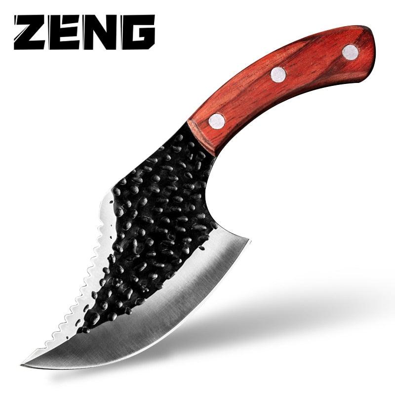 Forged Small Scimitar To Cut Meat Butcher - Boning Knife Hammered Household Outdoor Sliced Slaughter Small Kitchen Knife (AK5)(1U61)