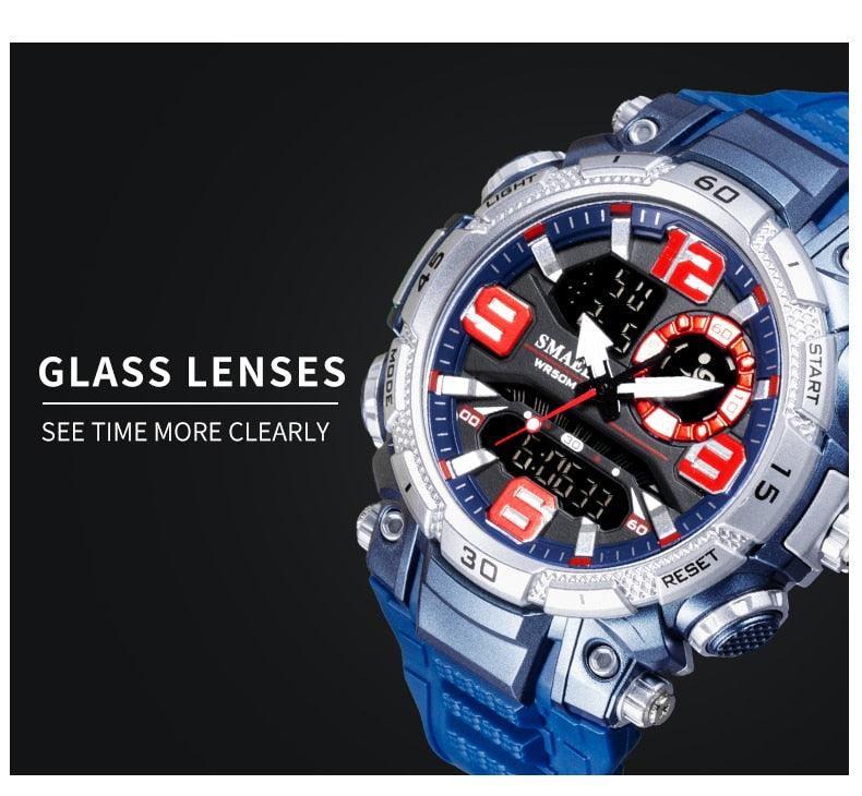 Quartz Watch For Men - Waterproof Stopwatch LED - Male Clock - Sport Watches Men relogio masculino Digital (MA9)(RW)(1U84)