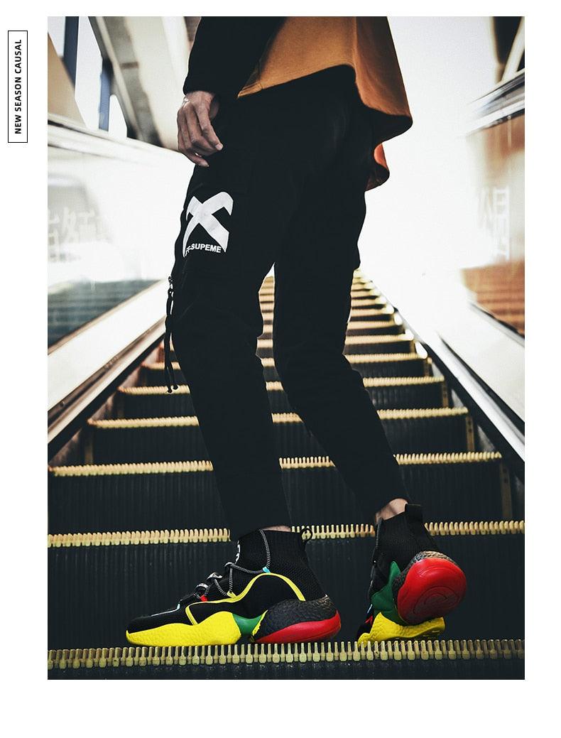 Great Men Sneaker - Soft Casual Shoes - Sock Shoes Fashion plus size 45 46 47 48 Tenis Masculino Adulto High Top Man Flat Shoes (MSC3)(MSC7)(MSA1)(MCM)(MSA2)(1U12) - Deals DejaVu