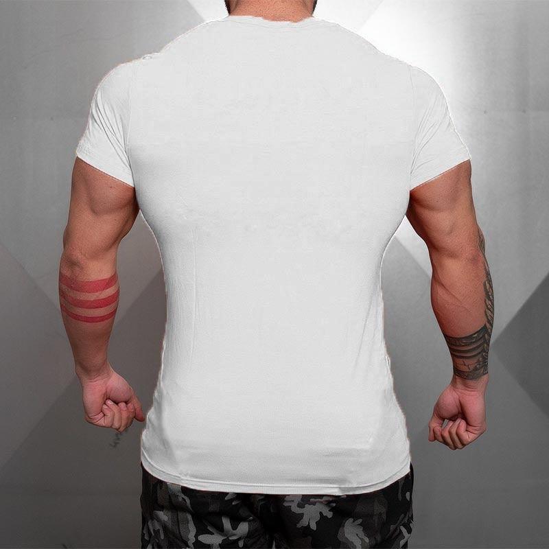Top Brand Solid Clothing Gyms t-shirt - Mens Fitness Tight t-shirt Cotton Slim fit t shirt men Bodybuilding Summer (TM8)(1U8)(TM7)(1U101)(1U100)
