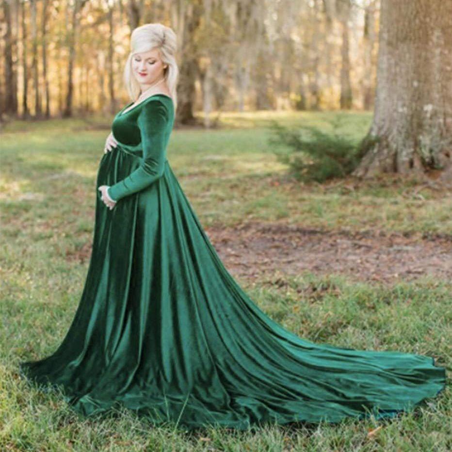 Great Winter Pregnancy Dress - Long Tail Maternity Dresses for Photo Shoot - Long Dress Gown Color Photography(1U5)(Z6)(Z8)(1Z1)(2Z1)(3Z1)(4Z1)(7Z1)