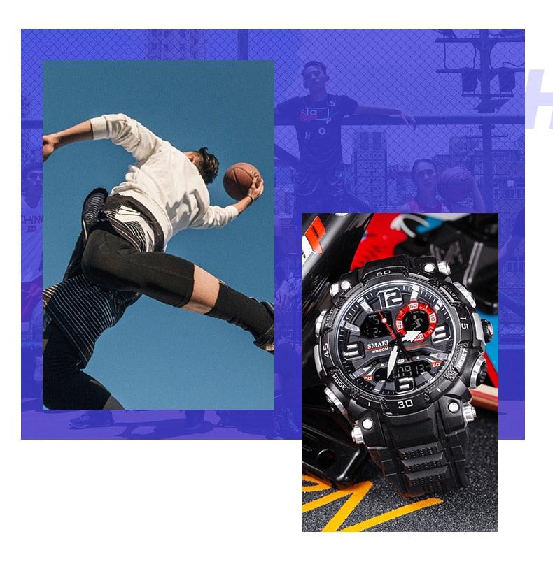 Quartz Watch For Men - Waterproof Stopwatch LED - Male Clock - Sport Watches Men relogio masculino Digital (MA9)(RW)(1U84)