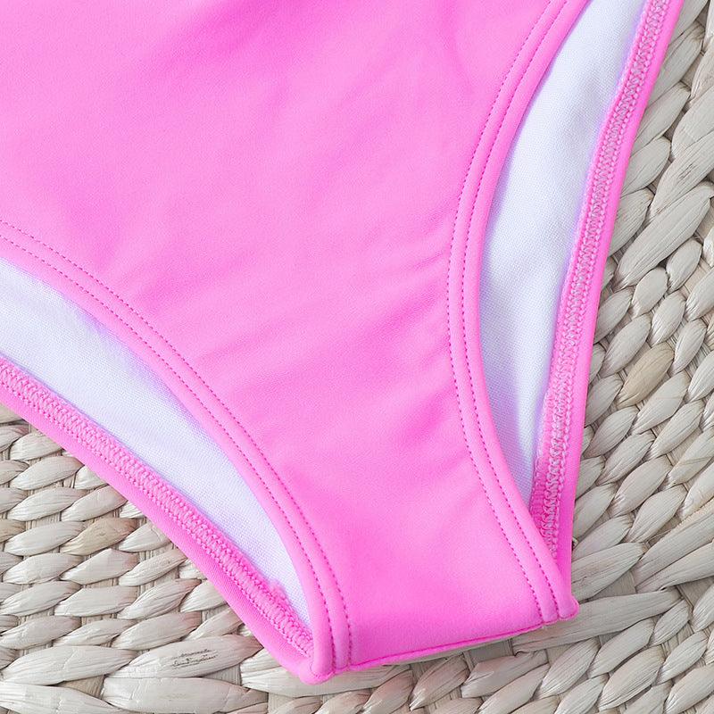 Gorgeous Sexy High Waist Cross Color Matching Bikini Swimwear Push Up - Swimsuit Bikinis Set for Women Bathing Suit Female Biquini (TB8D)(1U26)(F26) - Deals DejaVu