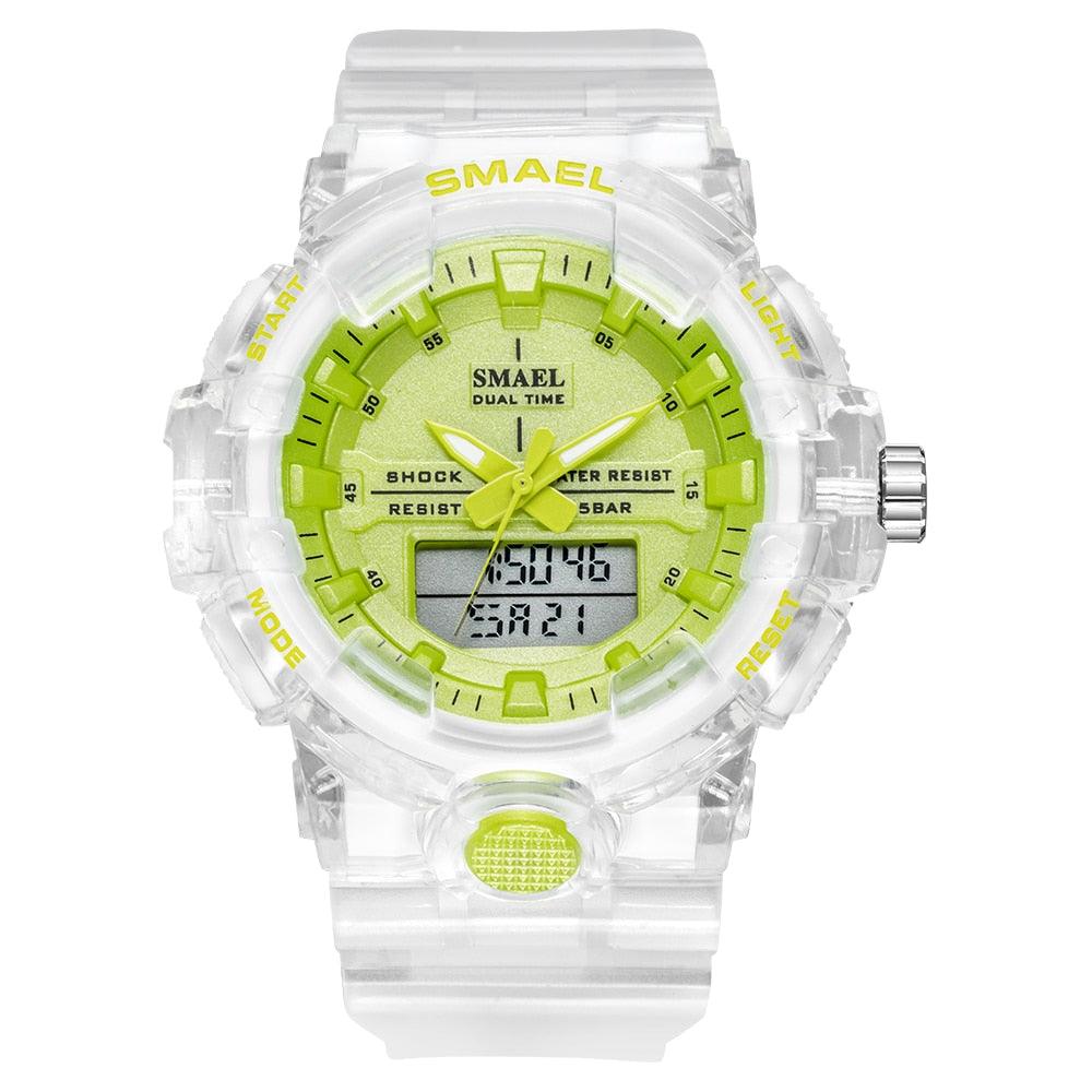 Woman Watch Quartz - Sports Watches Kids 50M Waterproof Wristwatches - Jelly Starp Clock 8025 Children Clocks Lady Watch Women (RW)(1U82)(1U84)(1U48)