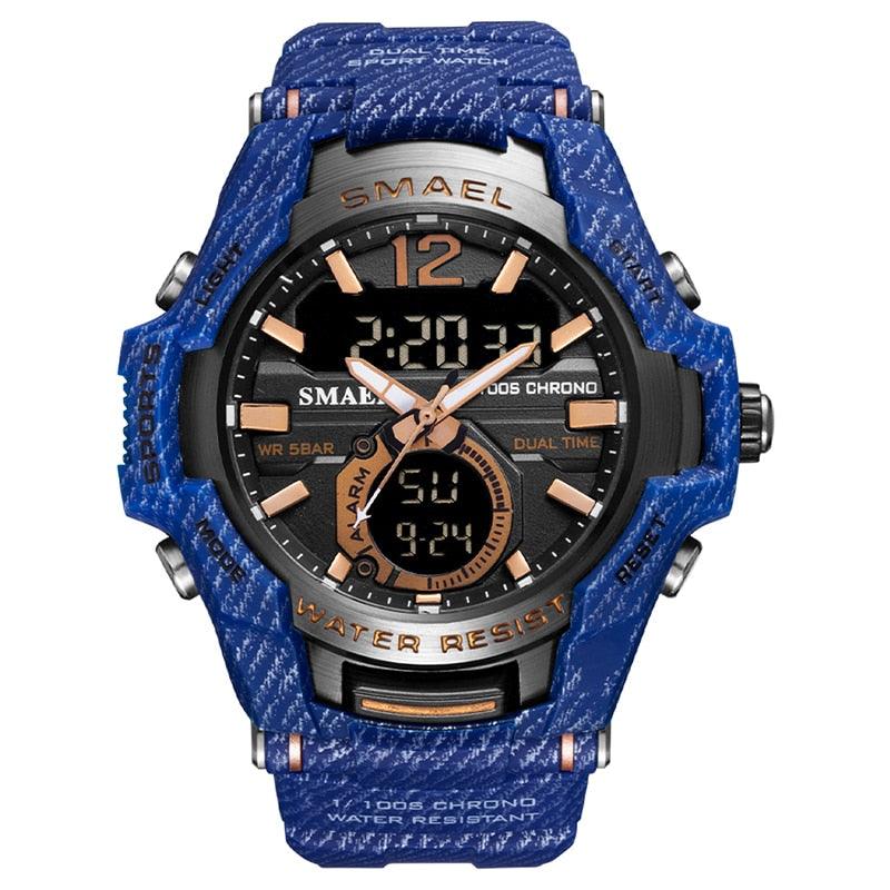 Men Watches - Sport Watch Waterproof 50M Wristwatch Relogio Masculino Militar 1805 Men's Clock (MA9)(RW)(1U84)