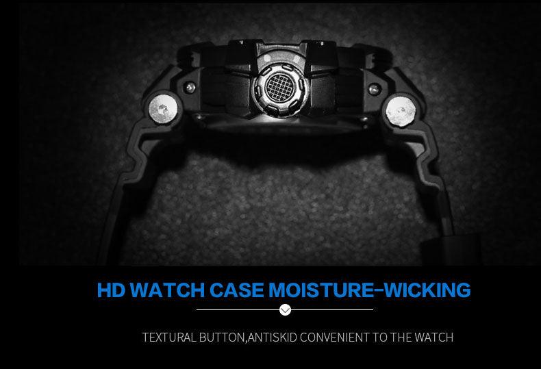 Sport Watches For Men Military Clock - Watch 50M Waterproof Luminous White Wristwatch Band (MA9)(RW)(1U84)