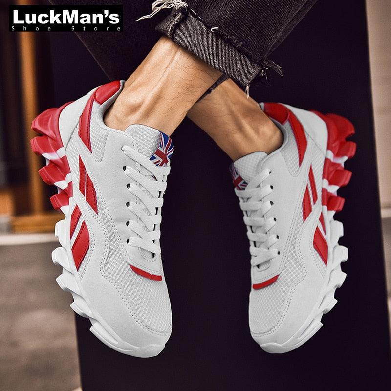 Spring Autumn Sneakers for Men - Plus Size 46 Running Shoes - Air Mesh Outdoor Sports Shoes Breathable Shoes Man White Black Blue (MSC3)(MSC7)(MSA1)(MCM)(MSA2)(1U12) - Deals DejaVu