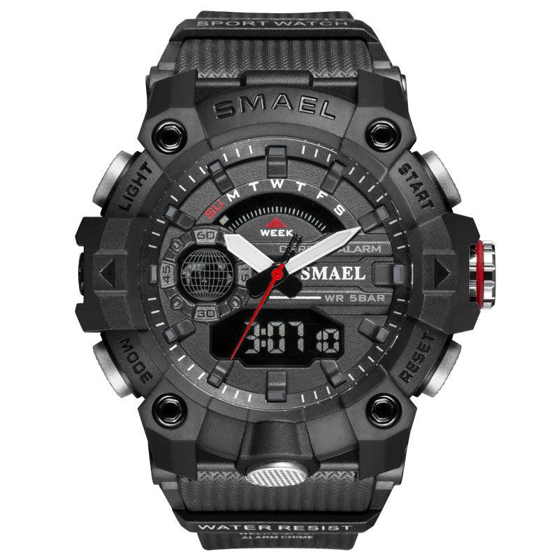 Military Watches - Men Sport Watch - New 50M Waterproof Wristwatch Stopwatch Alarm LED Light (MA9)(RW)(1U84)