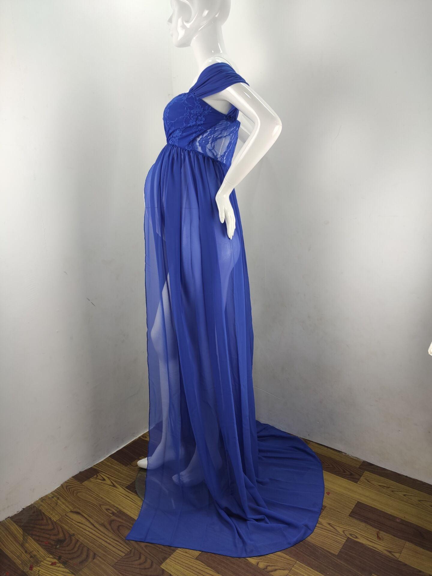 Great White Maternity Dresses For Photography Gown - Baby Shower Dresses -Prenatal Photo Clothes Chiffon Floor(1U5)(Z6)(Z8)(1Z1)(2Z1)(3Z1)(4Z1)(7Z1)
