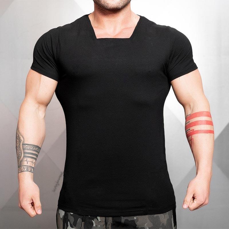 Top Brand Solid Clothing Gyms t-shirt - Mens Fitness Tight t-shirt Cotton Slim fit t shirt men Bodybuilding Summer (TM8)(1U8)(TM7)(1U101)(1U100)