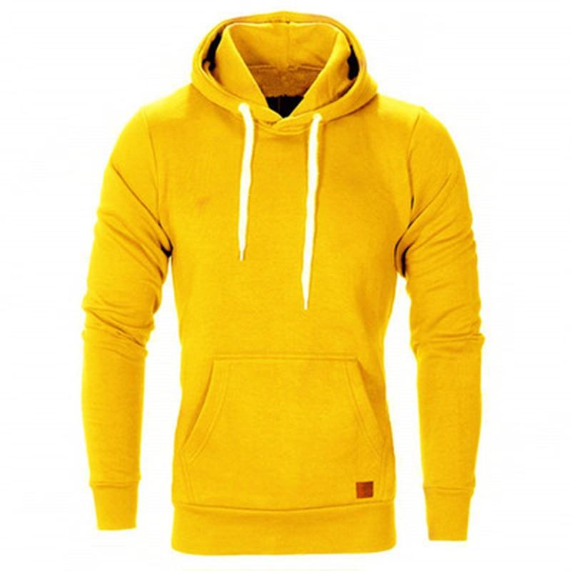 New Fashion Brand Mens Hoodies Spring Autumn Male Casual Hoodies Sweatshirts - Men's Solid Color Hoodies Sweatshirt Top (TM5)(CC1)(1U100)