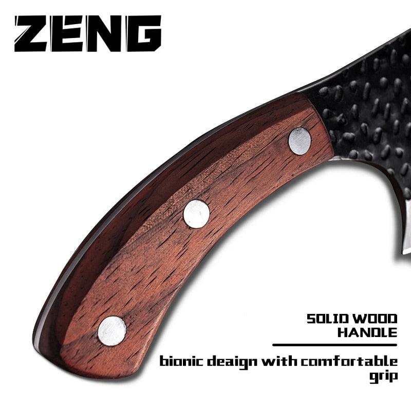 Forged Small Scimitar To Cut Meat Butcher - Boning Knife Hammered Household Outdoor Sliced Slaughter Small Kitchen Knife (AK5)(1U61)