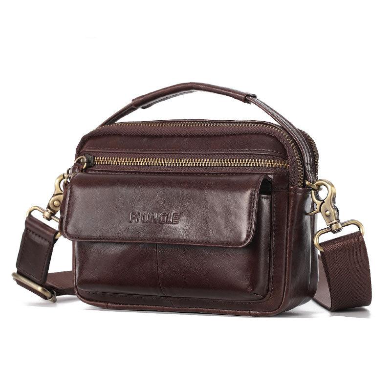 Great Men Shoulder Bag - men genuine Leather Shoulder Bags - Men Handbags Capacity Soft Leather Bag For Man Messenger Bags Tote Bag (3MA1)(LT4)(1U78) - Deals DejaVu