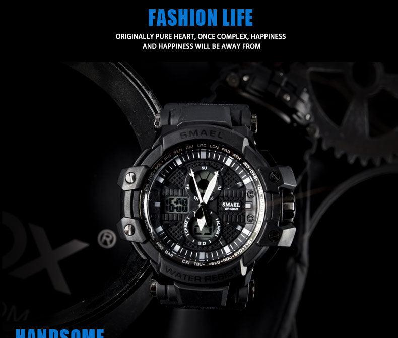 Sport Watches For Men Military Clock - Watch 50M Waterproof Luminous White Wristwatch Band (MA9)(RW)(1U84)