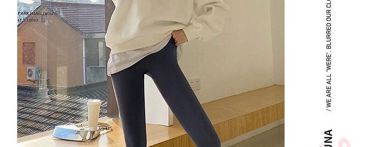 Epic Autumn Fashion Maternity Skinny Legging - Sports Casual Fit Yoga Belly Pants Clothes for Pregnant Women Chic Pregnancy (2Z7)(7Z2)(1U4)