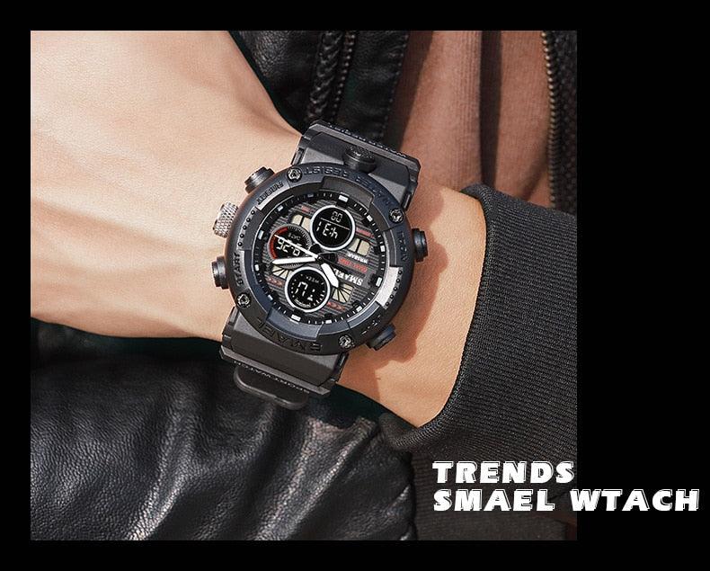 Sport Watch Men Waterproof LED Digital Watches - Stopwatch 8038 - Men Watches Quartz (MA9)(RW)(1U84)
