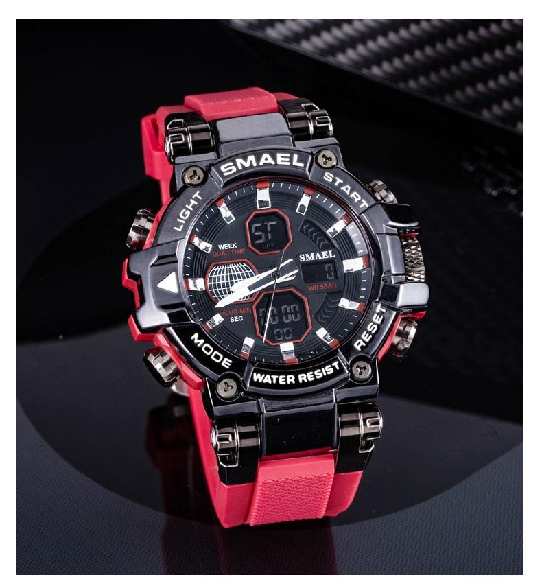 Sport Watches - Men Watch Military Army 50M Waterproof Auto Date Alarm Clock 8027 Quartz (MA9)(RW)(1U84)