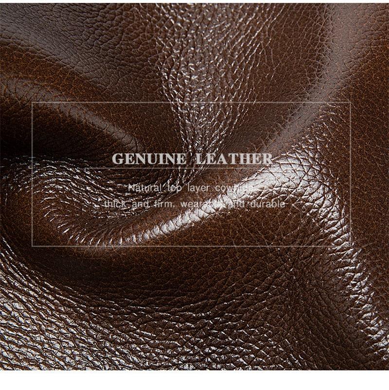 New Vintage Leather Men Bag - Genuine Leather Messenger Bag - Men Shoulder Bags Male Laptop Briefcase Bag Casual Men Handbag (3MA1)(LT4)(1U78) - Deals DejaVu