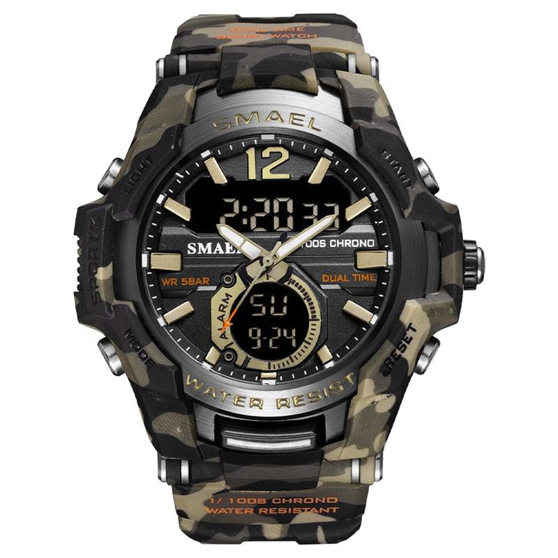 Men Watches - Sport Watch Waterproof 50M Wristwatch Relogio Masculino Militar 1805 Men's Clock (MA9)(RW)(1U84)