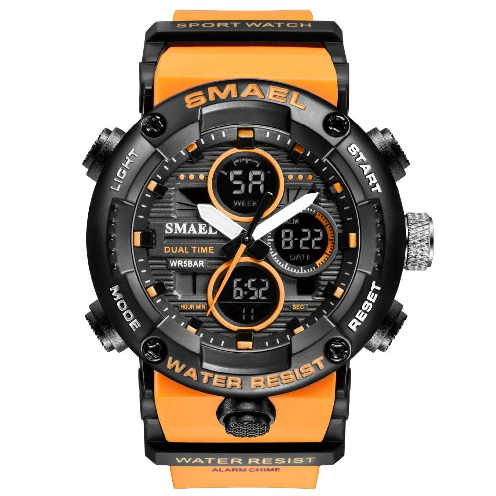 Sport Watch Men Waterproof LED Digital Watches - Stopwatch 8038 - Men Watches Quartz (MA9)(RW)(1U84)