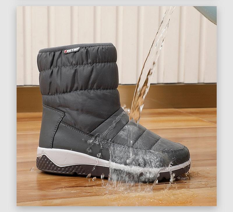 Women Winter Platform Zip Ankle Boots - Waterproof Boots - Ladies Original Breathable Casual Shoes (BB2)(CD)(WO4)(BB5)(F38)(3U38) - Deals DejaVu