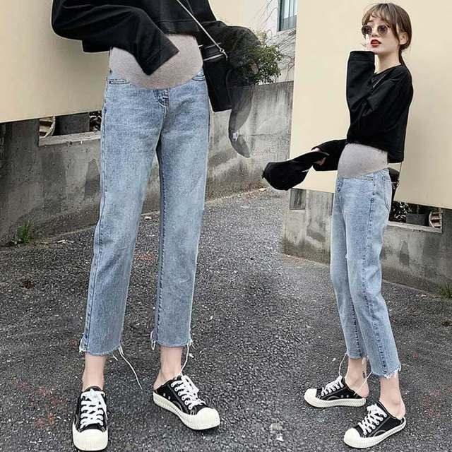 Trending Winter Maternity Leggings - Warm Trousers Plus Velvet Clothes Pregnancy Pants For Pregnant Women Thickened Leggings Clothing Pants (1U4) (Z2)