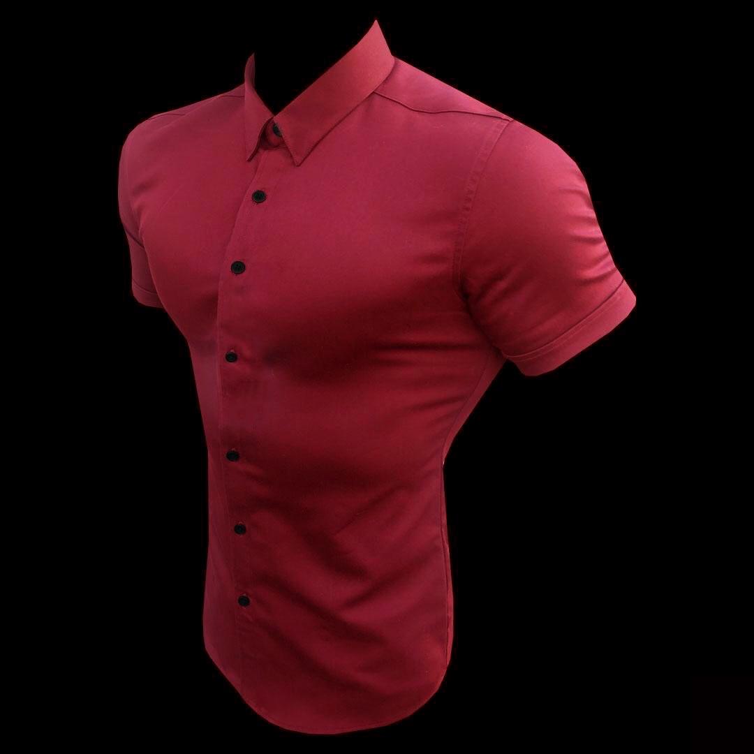 Great Summer Fashion Slim Fit Button Short Sleeve Shirts - Men Casual Sportswear Dress Shirt (TM1)(T2G)(1U8)(TM8)